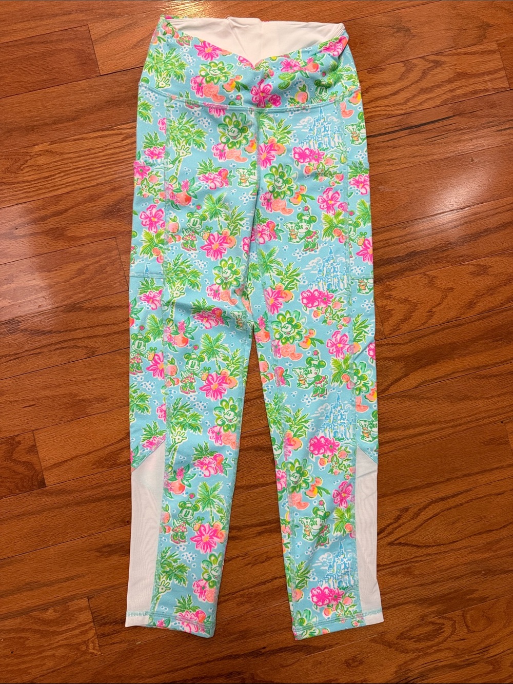 Disney x Lilly Pulitzer Floral Leggings - Light Blue, Pink & Green